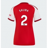 Maillot de football Réplique Arsenal William Saliba #2 Domicile Femme 2026-27 Manche Courte