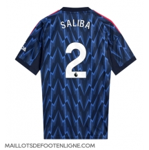 Maillot de football Réplique Arsenal William Saliba #2 Extérieur 2025-26 Manche Courte