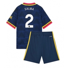 Maillot de football Réplique Arsenal William Saliba #2 Extérieur Enfant 2026-27 Manche Courte (+ Pantalon court)