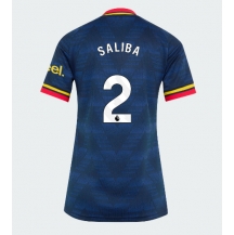 Maillot de football Réplique Arsenal William Saliba #2 Extérieur Femme 2026-27 Manche Courte