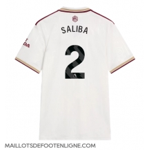 Maillot de football Réplique Arsenal William Saliba #2 Troisième 2025-26 Manche Courte