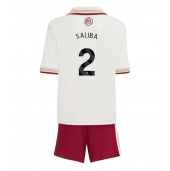 Maillot de football Réplique Arsenal William Saliba #2 Troisième Enfant 2025-26 Manche Courte (+ Pantalon court)