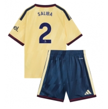 Maillot de football Réplique Arsenal William Saliba #2 Troisième Enfant 2026-27 Manche Courte (+ Pantalon court)