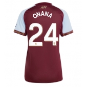 Maillot de football Réplique Aston Villa Amadou Onana #24 Domicile Femme 2025-26 Manche Courte