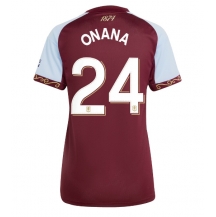Maillot de football Réplique Aston Villa Amadou Onana #24 Domicile Femme 2025-26 Manche Courte