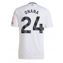 Maillot de football Réplique Aston Villa Amadou Onana #24 Extérieur 2024-25 Manche Courte
