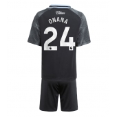 Maillot de football Réplique Aston Villa Amadou Onana #24 Extérieur Enfant 2025-26 Manche Courte (+ Pantalon court)