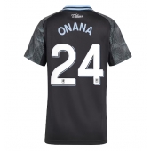 Maillot de football Réplique Aston Villa Amadou Onana #24 Extérieur Femme 2025-26 Manche Courte