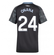 Maillot de football Réplique Aston Villa Amadou Onana #24 Extérieur Femme 2025-26 Manche Courte