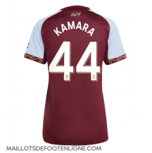 Maillot de football Réplique Aston Villa Boubacar Kamara #44 Domicile Femme 2025-26 Manche Courte