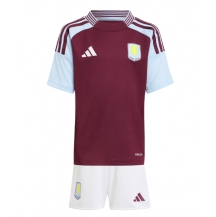Maillot de football Réplique Aston Villa Domicile Enfant 2024-25 Manche Courte (+ Pantalon court)
