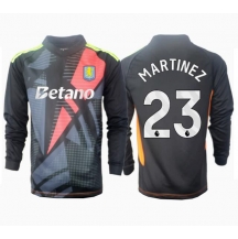 Maillot de football Réplique Aston Villa Emiliano Martinez #23 Gardien de but Extérieur 2024-25 Manche Longue