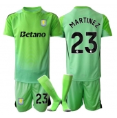 Maillot de football Réplique Aston Villa Emiliano Martinez #23 Gardien de but Extérieur Enfant 2025-26 Manche Courte (+ Pantalon court)