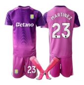 Maillot de football Réplique Aston Villa Emiliano Martinez #23 Gardien de but Troisième Enfant 2025-26 Manche Courte (+ Pantalon court)