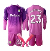 Maillot de football Réplique Aston Villa Emiliano Martinez #23 Gardien de but Troisième Enfant 2025-26 Manche Longue (+ Pantalon court)