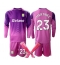 Maillot de football Réplique Aston Villa Emiliano Martinez #23 Gardien de but Troisième Enfant 2025-26 Manche Longue (+ Pantalon court)