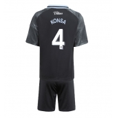 Maillot de football Réplique Aston Villa Ezri Konsa #4 Extérieur Enfant 2025-26 Manche Courte (+ Pantalon court)