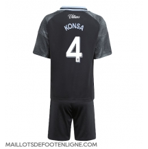 Maillot de football Réplique Aston Villa Ezri Konsa #4 Extérieur Enfant 2025-26 Manche Courte (+ Pantalon court)