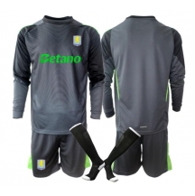 Maillot de football Réplique Aston Villa Gardien de but Domicile Enfant 2025-26 Manche Longue (+ Pantalon court)