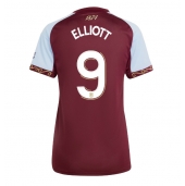 Maillot de football Réplique Aston Villa Harvey Elliott #9 Domicile Femme 2025-26 Manche Courte