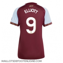 Maillot de football Réplique Aston Villa Harvey Elliott #9 Domicile Femme 2025-26 Manche Courte