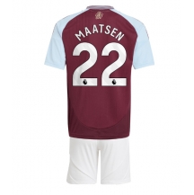 Maillot de football Réplique Aston Villa Ian Maatsen #22 Domicile Enfant 2024-25 Manche Courte (+ Pantalon court)