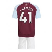 Maillot de football Réplique Aston Villa Jacob Ramsey #41 Domicile Enfant 2024-25 Manche Courte (+ Pantalon court)