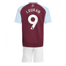 Maillot de football Réplique Aston Villa Jhon Duran #9 Domicile Enfant 2024-25 Manche Courte (+ Pantalon court)