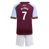 Maillot de football Réplique Aston Villa John McGinn #7 Domicile Enfant 2025-26 Manche Courte (+ Pantalon court)