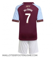Maillot de football Réplique Aston Villa John McGinn #7 Domicile Enfant 2025-26 Manche Courte (+ Pantalon court)