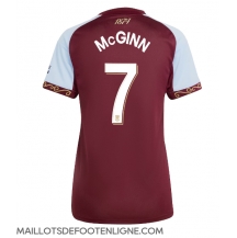 Maillot de football Réplique Aston Villa John McGinn #7 Domicile Femme 2025-26 Manche Courte