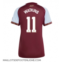Maillot de football Réplique Aston Villa Ollie Watkins #11 Domicile Femme 2025-26 Manche Courte