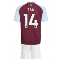 Maillot de football Réplique Aston Villa Pau Torres #14 Domicile Enfant 2024-25 Manche Courte (+ Pantalon court)