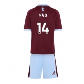 Maillot de football Réplique Aston Villa Pau Torres #14 Domicile Enfant 2026-27 Manche Courte (+ Pantalon court)