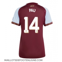 Maillot de football Réplique Aston Villa Pau Torres #14 Domicile Femme 2025-26 Manche Courte