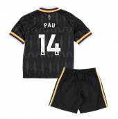 Maillot de football Réplique Aston Villa Pau Torres #14 Extérieur Enfant 2026-27 Manche Courte (+ Pantalon court)