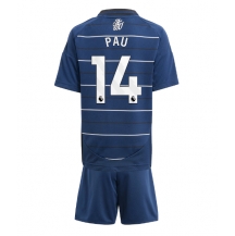 Maillot de football Réplique Aston Villa Pau Torres #14 Troisième Enfant 2024-25 Manche Courte (+ Pantalon court)