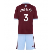 Maillot de football Réplique Aston Villa Victor Lindelof #3 Domicile Enfant 2026-27 Manche Courte (+ Pantalon court)