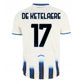 Maillot de football Réplique Atalanta Charles De Ketelaere #17 Extérieur 2025-26 Manche Courte
