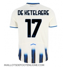 Maillot de football Réplique Atalanta Charles De Ketelaere #17 Extérieur 2025-26 Manche Courte