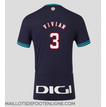 Maillot de football Réplique Athletic Bilbao Dani Vivian #3 Extérieur 2025-26 Manche Courte
