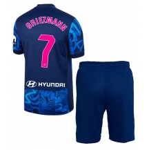 Maillot de football Réplique Atletico Madrid Antoine Griezmann #7 Troisième Enfant 2024-25 Manche Courte (+ Pantalon court)