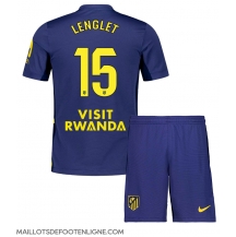 Maillot de football Réplique Atletico Madrid Clement Lenglet #15 Extérieur Enfant 2025-26 Manche Courte (+ Pantalon court)