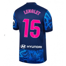 Maillot de football Réplique Atletico Madrid Clement Lenglet #15 Troisième 2024-25 Manche Courte