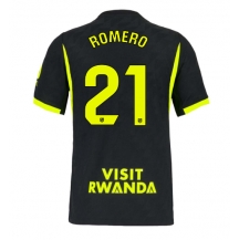 Maillot de football Réplique Atletico Madrid Cristian Romero #21 Extérieur 2026-27 Manche Courte