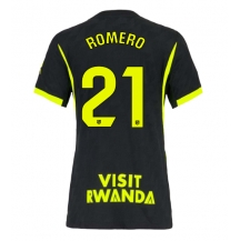 Maillot de football Réplique Atletico Madrid Cristian Romero #21 Extérieur Femme 2026-27 Manche Courte