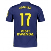 Maillot de football Réplique Atletico Madrid David Hancko #17 Extérieur 2025-26 Manche Courte