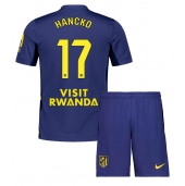 Maillot de football Réplique Atletico Madrid David Hancko #17 Extérieur Enfant 2025-26 Manche Courte (+ Pantalon court)