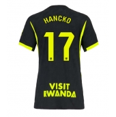 Maillot de football Réplique Atletico Madrid David Hancko #17 Extérieur Femme 2026-27 Manche Courte