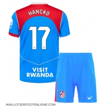 Maillot de football Réplique Atletico Madrid David Hancko #17 Troisième Enfant 2025-26 Manche Courte (+ Pantalon court)